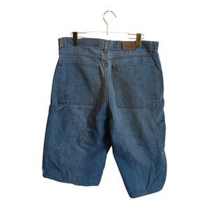 Vintage Men's Denver Hayes Casual Blue Denim Carpenter Shorts  38 Distressed